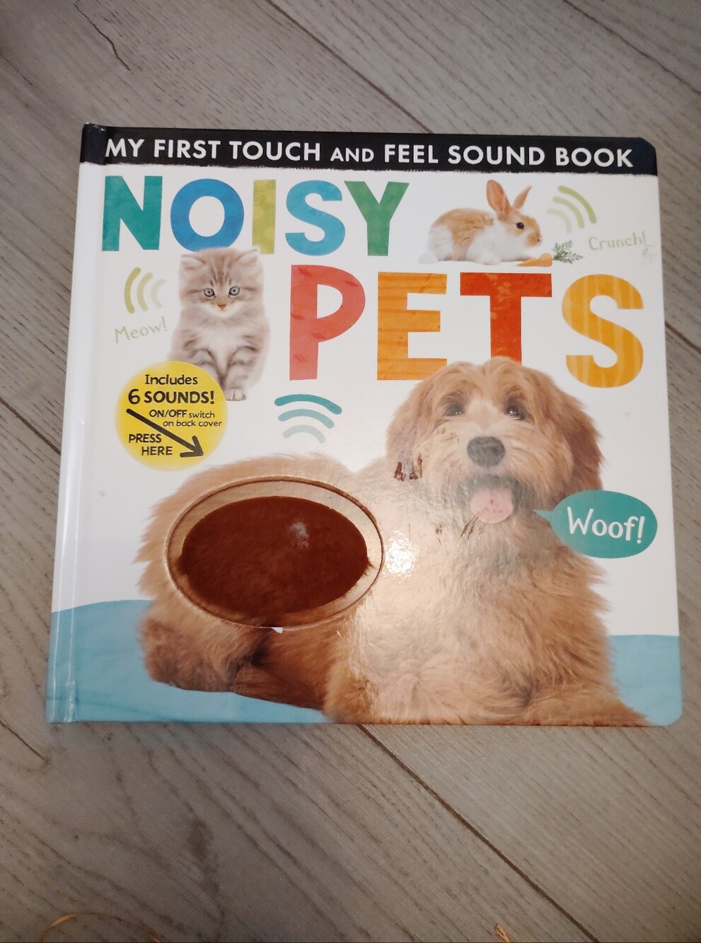 Noisy Pets Sound Book Tiger Tales Works Tactile Sensory Push Buttons